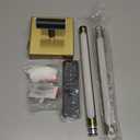 TODOLUZ 24-Inch 5CCT LED Bathroom Light Fixtures, 12W 2700K-5500K Vanity Lighting Over Mirror with Adjustable Lamp Tube, Black & Brushed Brass