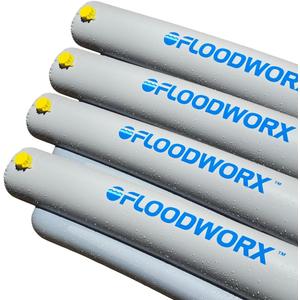 Reusable Flood Barrier & Water Diverter | No Sand Bags, Reusable Flood Protection | Protects Home, Garage, Driveway & Doorway | Flood Prevention Tool | Fast Setup - 4ft x 6in