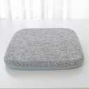 High Resilience Memory Foam Chair Cushion 15"x15"x2" Set of 2 Square Chair Pads and Washable Cover Non Slip Seat Cushions for Indoor Dining Room Kitchen and Office Chairs (Grey,15"x15")