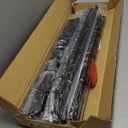 Whitmor Folding Garment Rack - Rolling Clothes Hanger - Adjustable Height - Black