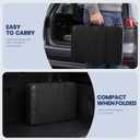 Foldable Car Back Seat Extender for Sleeping, Rear Seat Mattress Extension Plate, Portable Car Bed Platform for Camping & Road Trips, Expands Trunk Space, Fits Most Cars & SUVs