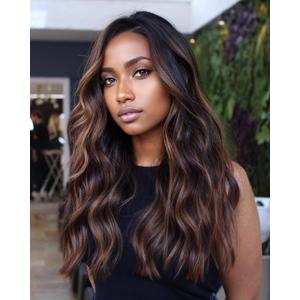 Wigs Ombre Highlight Honey Blonde Front Wigs for Black Women Pre Plucked Bleached Knots 16 Inch Body Wave Wigs