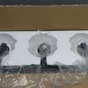 Bathroom Light Fixtures, 3-Light 22 Inch Black and Gold Bathroom Vanity Light, Modern Wall Sconces with Clear Glass Globe Shades, Vanity Lighting Fixtures Over Mirror, E26 Socket (Bulbs Not Included)