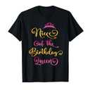 Niece Of The Birthday Queen Bday Party T-Shirt XL