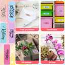 Gersoniel 800 Pcs 0.5 x 1.5 Inch Direct Thermal Labels 5 Colors Rectangle Thermal Label Stickers Multipurpose Printer Stickers for Office Household DIY Logo Design Address Name Tag(Boho)