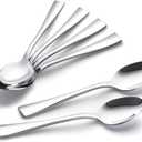 6-Piece Demitasse Espresso Spoons,5.1-Inch Mini Coffee Spoons Stainless Steel Small Spoons Mini Espresso Spoon for Dessert Ice Cream