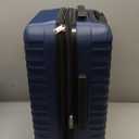 Amazon Basics 21" Hardside Carry-On Luggage with Multi-directional Wheels, Expandable for Up to 25% More Space, Scratch-Resistant Surface, Organized Interior, Navy Blue