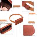 2 x Belt bag Fanny pack crossbody bags for women Everywhere belt bag (Coffee)