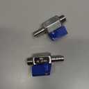 Stainless Steel Shut Off Valve 1/4" NPT Male x 3/8" Hose Barb Ball Valve for Water Fuel Air with Replaceable Butterfly Shaped Handles (Pack of 2)