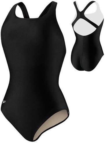 Speedo Women's Moderate Ultraback (Long) - PowerFLEX Black 6 L