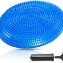 Primasole Balance disc 1 PC Comes with an air Pump Exercise Disk for Stability Workout (['Cobalt Blue'])