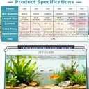 hygger 38W Aquarium Light, 24/7 & DIY Mode Fish Tank Light with Timer, IP68 Waterproof Full Spectrum, 8 Colors, 10 Brightness Day & Night Cycle Memory Function for 29-35 Inch Tank