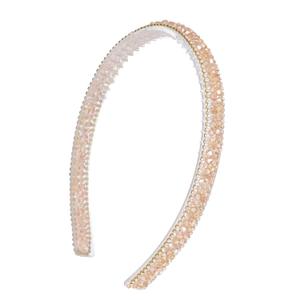 Gold Headbands for Women, Champagne Rhinestone Headband Sparkle Fancy Non Slip for Women Girls