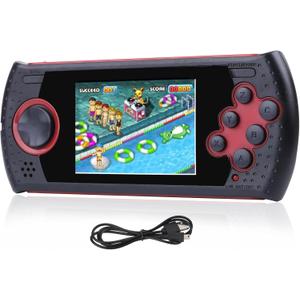 16 Bit Handheld Game for Kids Built-in 230 HD Classic Retro Video Games USB Rechargeable 3.0 Inch Childrens Travel Electronics Toys Portable Gaming Player System Gift for Boys Girls Ages 4-8-12