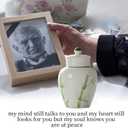 Small Urn Ashes Keepsake- 3 .5 inches Ceramic Mini urnCapacity 5 Cubic inches Memorial Funeral urn for Human, Adult, Child, Pets - Qnty 1