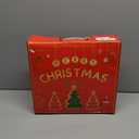 N&T NIETING Pop Up Christmas Tree with Lights, Collapsible Tinsel Xmas Tree Decorations, Pencil Christmas Tree Skinny Tree for Holiday Xmas Home Office Decor, 30 Balls, 5Ft, Royal Blue