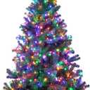Sunnyglade 4Ft Premium Artificial Christmas Tree with 240 LED Multicolored String Lights (NOT Pre-Strung) & Rugged Metal Stand,8 Lighting Modes,400 Tips Full Tree,Xmas Decoration(4Ft,Multicolor)