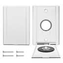 HASME 775595V3W Central Vacuum Inlet Valve Replacement for ElectraValve Fits for All Direct Connect Hoses, 5 1/8"H x 3 7/16"W x 1 1/2"ID