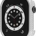 Compatible with Apple Watch Series 11 10 46mm Bling Cover, Sparkly Rhinestone Diamond Case Bezel for iWatch S11 S10,46mm,Silver