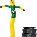 7 FT Inflatable Tube Man with Blower: Soccer Sports Theme Inflatable Dancing Man for Indoor & Outdoor Advertising, Party Decorations, Store Grand Openings, Business & Events (Green)
