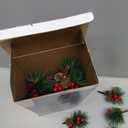 Christma'ms Floral Picks with Pine Cones and Holly Berries, 22Pcs Artificial Pine Greenery Stems Christmas Picks and Sprays for Holiday Decoration, Crafts, Gift Wrap Embellishments (22)