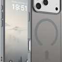 SUPFINE Magnetic for iPhone 17 Pro Max Case (Compatible with MagSafe)(Military Grade Drop Protection) Translucent Matte Shockproof with Anti-Fingerprint Phone Cover 2025,Gray