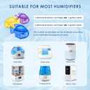 12 Pack Humidifier Cleaning Fish, Humidifier Cleaner for Most Humidifiers + Fish Tanks, Demineralization Cartridge to Purifie Water, Prevent Hard Water Build-Up, Reduce Scale to improve Humidification
