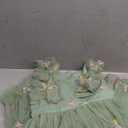 Kids Girls Confetti Birthday Princess Dress Ruffle Sleeve Boho Cake Smash Photo Shoot Outfit 5-6Y