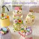 1 Pcs Mini Plant Silicone Mold, Sunflower Cactus Chocolate Fondant Mold, for Plant Theme Party Kitchen Baking Cookies Candy Chocolate Dough, Making Clay Bath Ball Resin