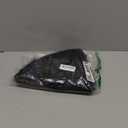 AISENO 24 Inch Christmas Tree Skirt - Black Faux Fur Plush Holiday Decor for Xmas Tree, Festive Party, Home Decorations