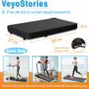 Walking Pad Cover for Home, Waterproof and Dustproof Under Desk Treadmill Cover - Fit for 48-56 in Portable Folding Treadmill and Office Under Desk Smart Walking Running Machine, Black