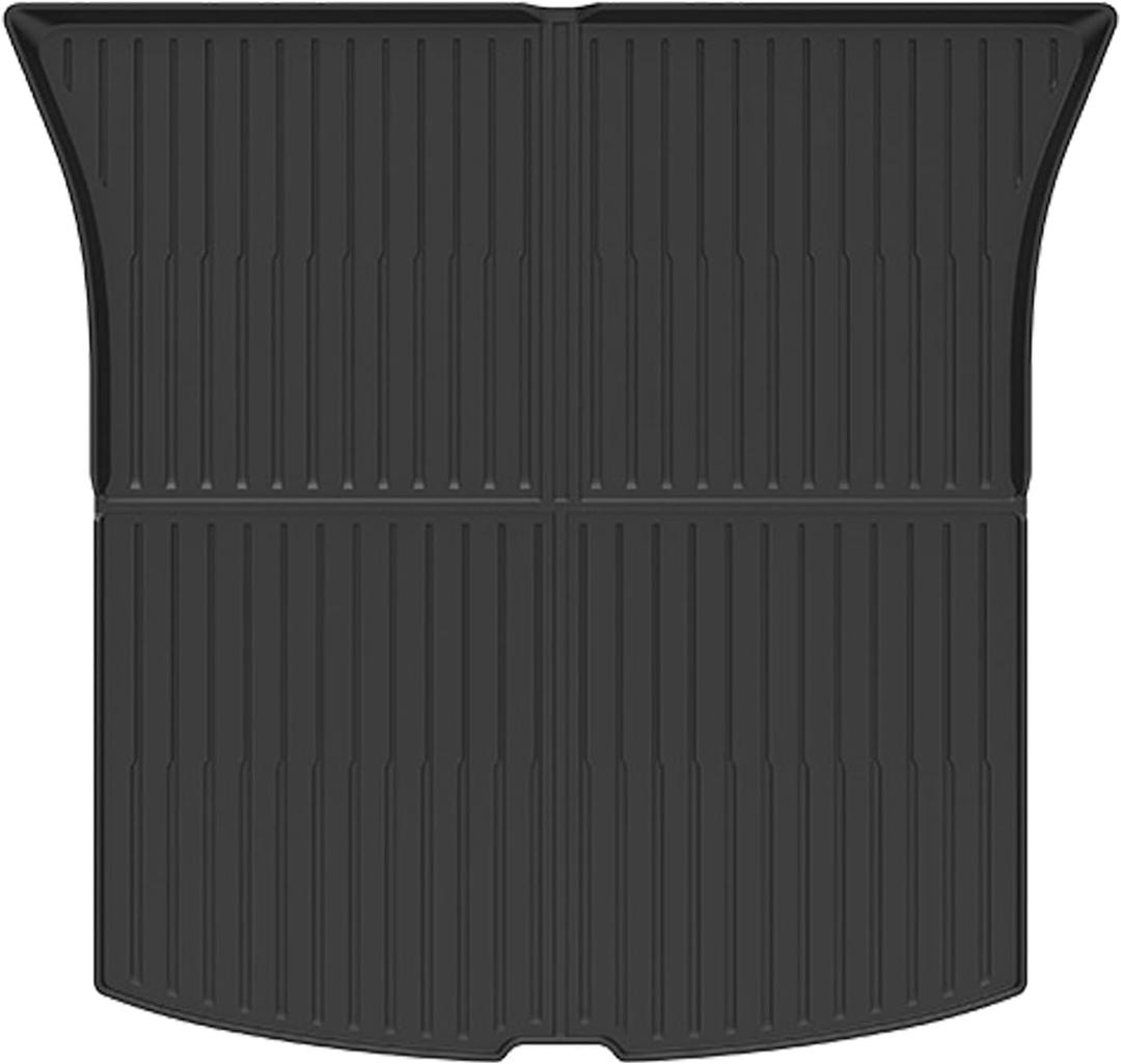 Model Y Juniper Cargo Liners - All Weather Rear Cargo Liners Trunk Tray Floor Mats Protector Compatible with 2025-2026 New Model Y Juniper3D Waterproof Durable Odorless Flexible Anti-Slip Custom-Fit