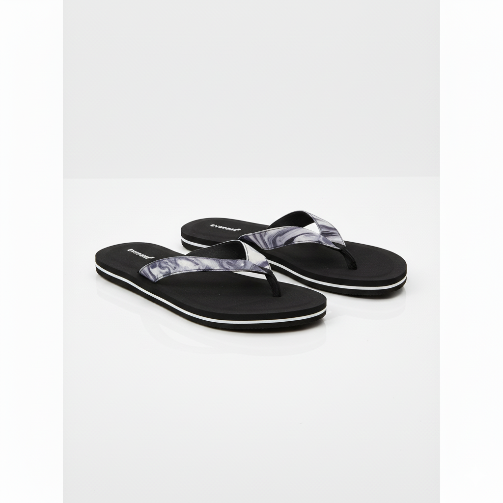 Everest Women's Fpip Flops Black/White 9