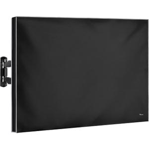 Garnetics Outdoor TV Cover 65 Inch Waterproof, Weatherproof TV Enclosures with Smart Shield Screen Protectors, Ideal for Outdoor Use, Moving, and Storage - Black