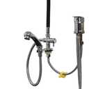 Hair Washing Equipment with Faucet for Baber Shop, Hair Salon Tools for Waterfall Outlet, Shampoo Bowl Accessories, Scalp MassagAdjustable and Flexible, Black