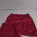 Women's Wide Leg Satin Silky Casual Dress Cocktail Party High Waist Pants (X-Large)