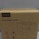 I have Toothbrush Holders for Bathrooms, 2 Cups Toothbrush Holder Wall Mounted with Toothpaste Dispenser - Large Capacity Tray, Cosmetic Drawer - Bathroom Decor & Bathroom Accessories (White)