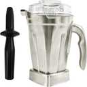 Stainless Steel Container 48oz, Replace for 5000 5200 6300 6500 7500 E310 E320 Pro 200 500 750 vm0101 vm0197, Compatible with C/G-Series Explorian Commercial Ropel Series