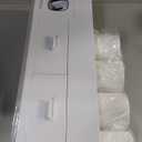 iHave Toothbrush Holders for Bathrooms, 4 Cups Toothbrush Holder Wall Mounted with Toothpaste Dispenser - Large Capacity Tray, 2 Cosmetic Drawer - Bathroom Organizer & Bathroom Accessories Set (White)