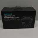 Nekteck Shiatsu Neck Massager for Pain Relief Deep Tissue with Heat, FSA Eligible 3D Kneading Massage Pillow Back Shoulder Massager for Body Muscle, HSA Eligible, Gifts for Him Her (NOT Cordless) (Black)