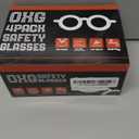 OXG 4 Pack Anti-Fog Safety Glasses, Z87.1+ Stylish Safety Goggles - Blue Light Blocking Protective Eyewear for Nurse (Leopard+pink+clear+black)