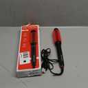 REVLON Silicone Bristle Heated Hair Styling Brush | Fast, Long Lasting Volume for Easy Styling | 1" Barrel for Full Body and Smooth Styles (Black/Red)