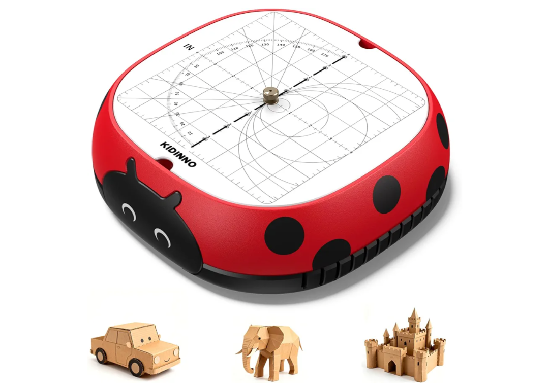 Safe Power Cardboard Cutter for Kids, STEM + STEAM Educational Toy for Boys and Girls Ages 5+, Upcycled Tool for DIY Cardboard Projects, Engineering & Creativity