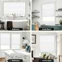 LazBlinds No Tools No Drill Cordless Cellular Shades, Light Filtering Honeycomb Shades for Home, Thermal Insulation Blinds for Windows, 28" W x 48" H, White