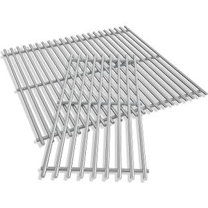 KEESHA Grill Grates for Weber Spirit 300 and GS4 Spirit II 300 Series, Spirit 700, Genesis Silver B & C, Solid Food Grade 304 Stainless Steel Cooking Grates