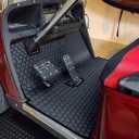 Golf Cart Floor Liner Mat Full Coverage Custom Fit for EZGO TXT (1994-2025),Express S4 (2012-2020)Cushman WorkhorseEX1 (2020),Valor,Navitas,Some Star Carts (Black)