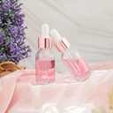 Didaey 100 Pcs Mini Glass Oil Dropper Bottle Bulk, Clear Essential Small Empty Bottles Sample Containers Perfume Liquid Vials with Cap for Traveling (15 ml,Rose Gold)