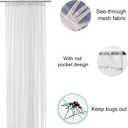 Mosquito Net for Porch/Patio/Canopy/Garden, Outdoor Sheer Tulle Curtains Mesh Net, Decoration Netting for Party Wedding Arch Draping&Ceiling Drapes Fabric, White 54x84in