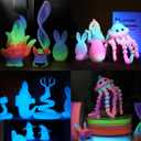LOVOON 3D Printer Filament Luminous Glow Rainbow PLA,Magic irradiative 3D PLA Filament 1.75mm, for Halloween and Christmas Decorations, Glow-Rainbow 6,1KG(2.2lbs)/Spool
