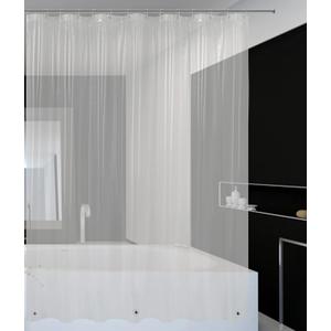 Mrs Awesome 82x74 Wide Shower Curtain Liner with Magnets, Free Hooks Included, Waterproof PEVA, PVC Free, 82 x 74 inches, Clear